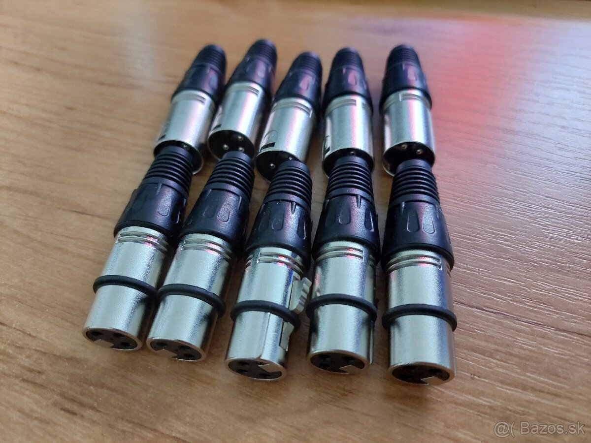 XLR konektory a káble na mieru