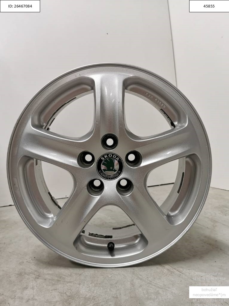 Original Skoda Octavia alu disky 5x100 R15 6x15 ET38 1203