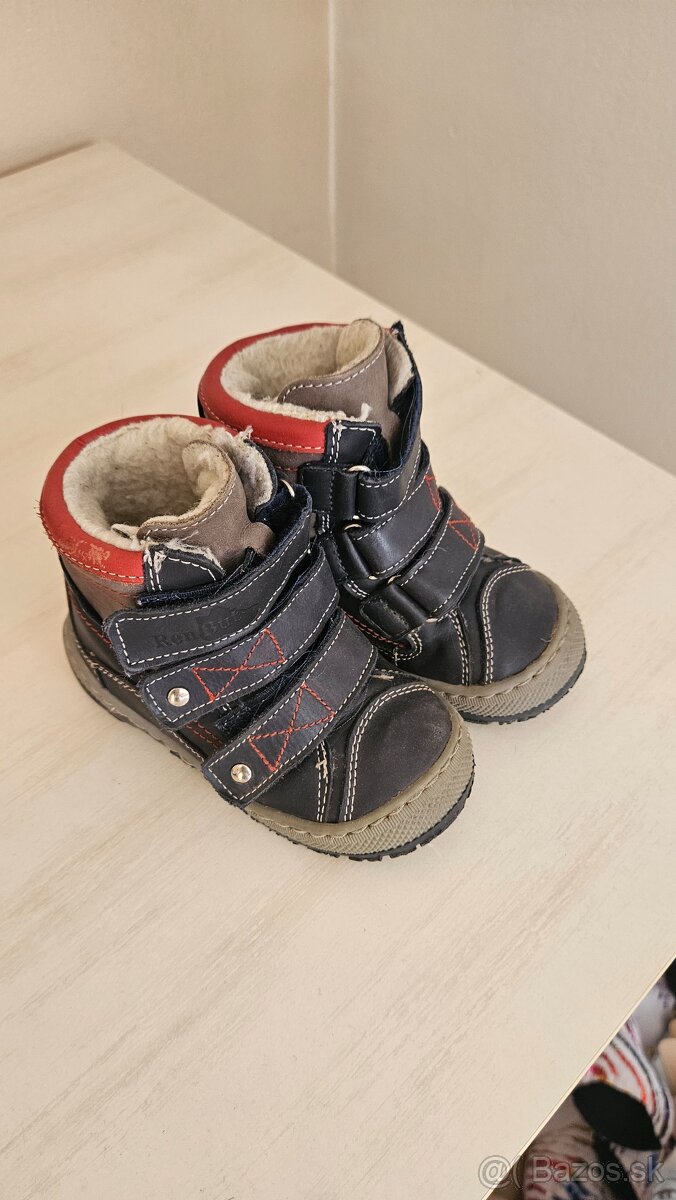 Detské kožené topánky na zimu, 23