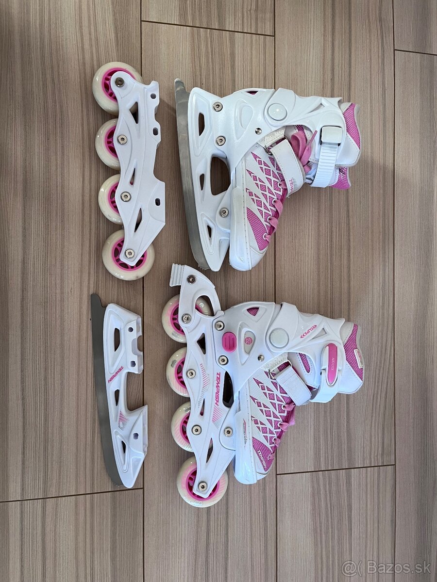 Predám detské korčule na ľad aj kolieskové.