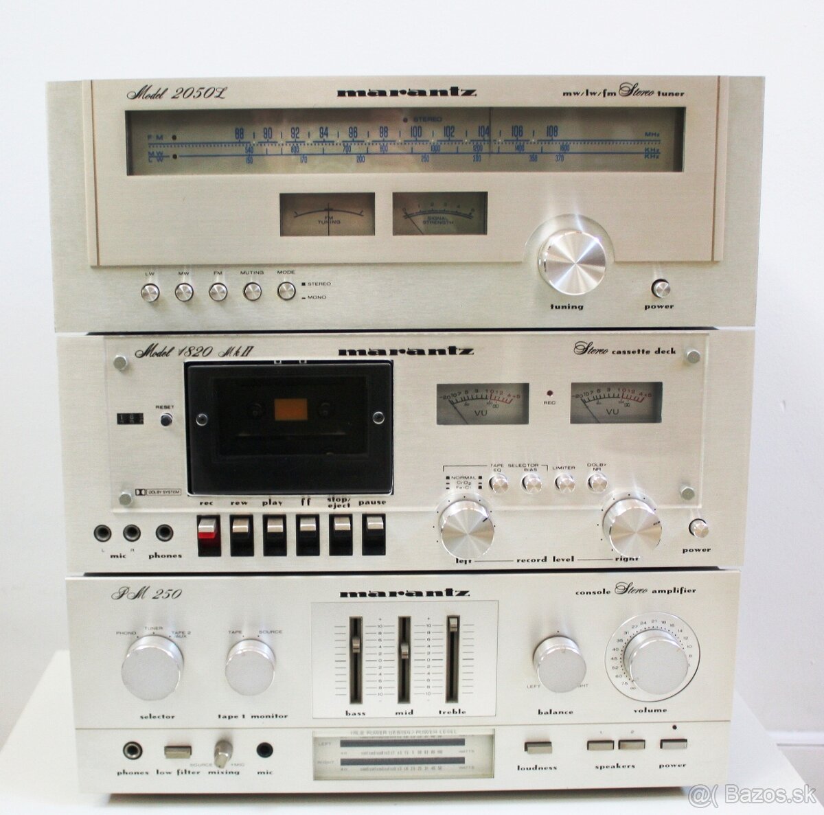 predám MARANTZ zos.PM 250 /tun.2050 T/kaz.magn.1820 mkII