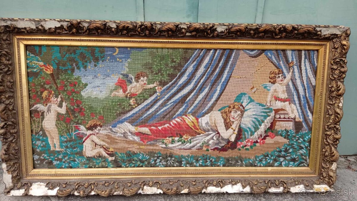 0braz vyšívaný 133x68 cm