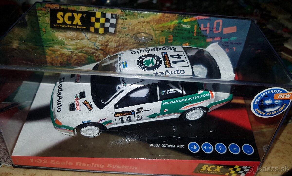 model na autodráhu ŠKODA OCTAVIA WRC / SCALEXTRIC-SCX