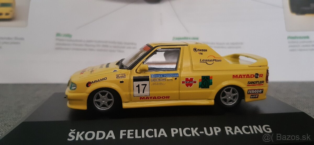 Škoda Felicia pick-up racing 1:43
