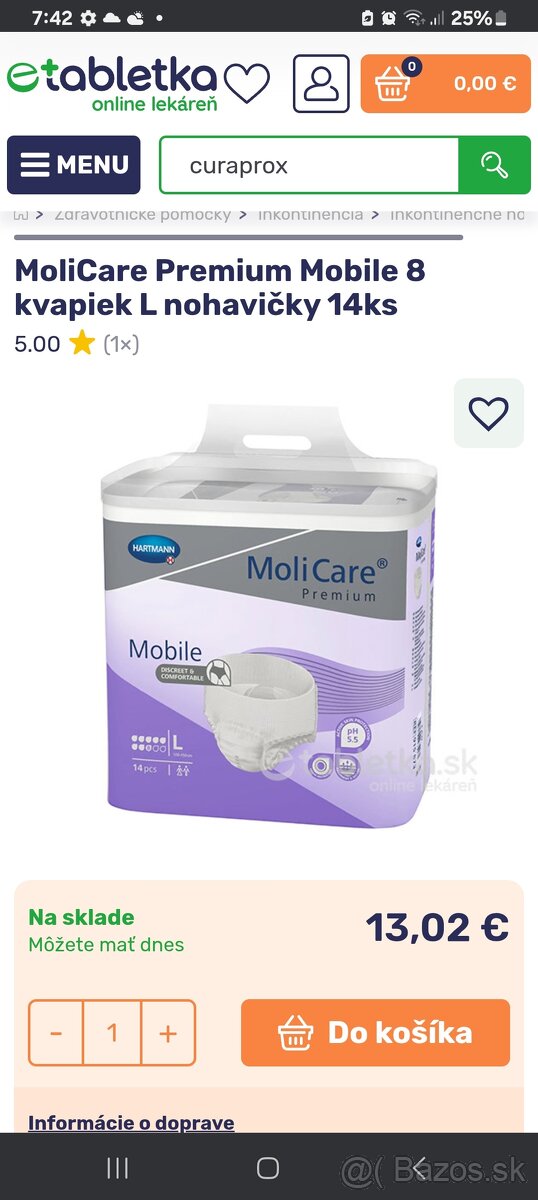 Plienky Molicare