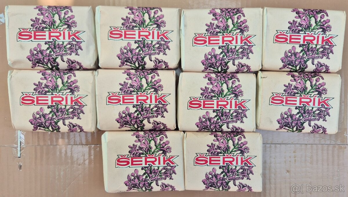 Staré retro mydlá - Azela, Carmen, Šeřik, Klinčeky, Speik