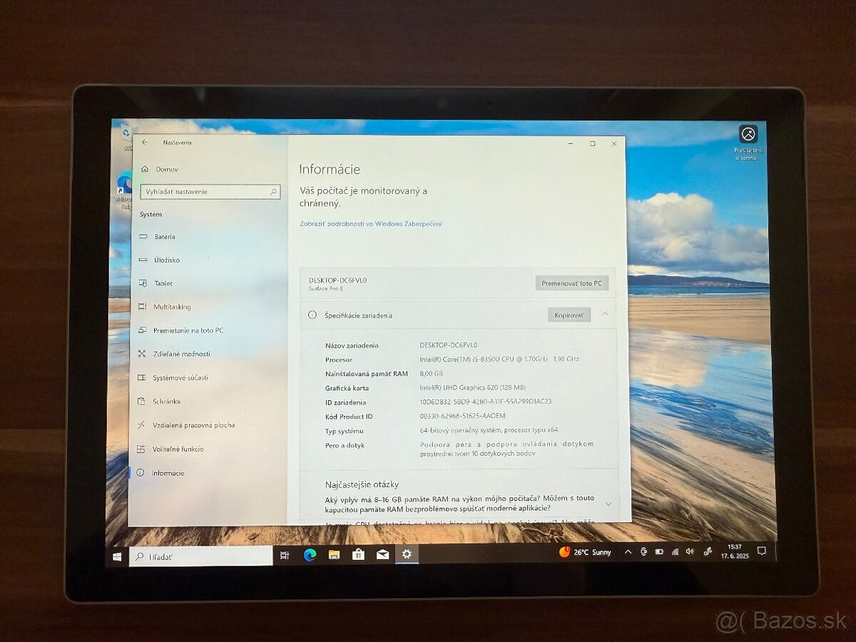 Microsoft Surface PRO 6 8/128GB