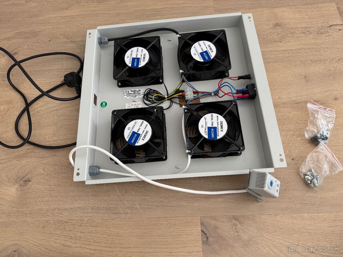 Digitus DN-19 FAN-4-N – 19” 1U ventilátor pre rackové skrine