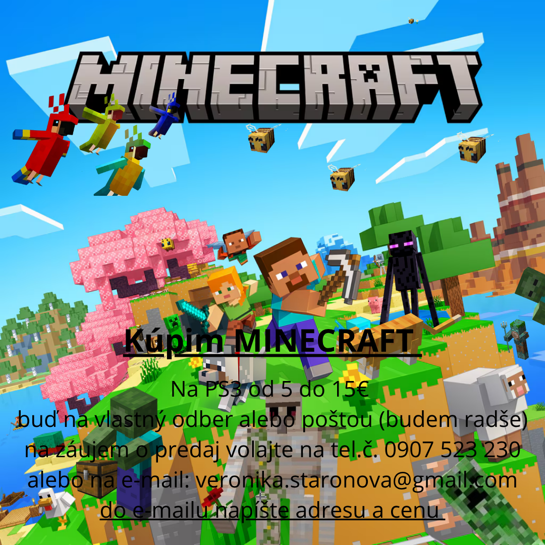 Kúpim MINECRAFT na PS3