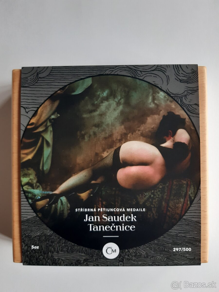 Strieborná päťuncová medaila Jan Saudek - Tanečnica