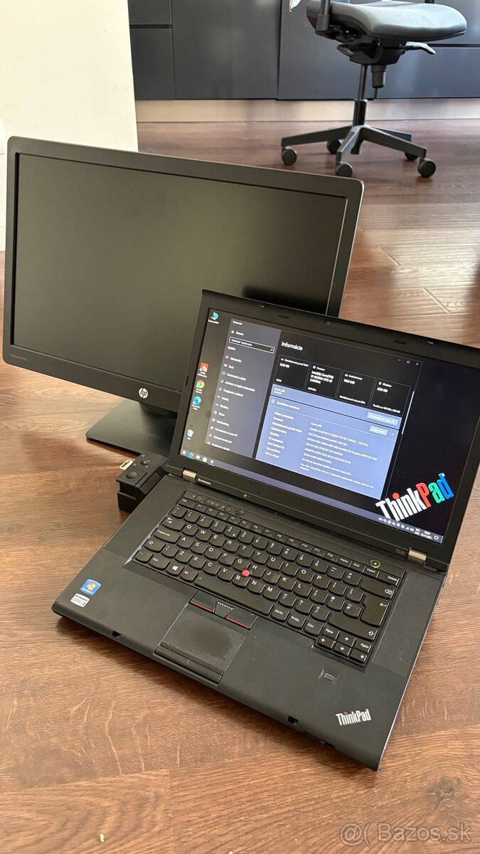 NB Lenovo T530, i7, 8GB, 256GB SSD + Monitor + Dokina