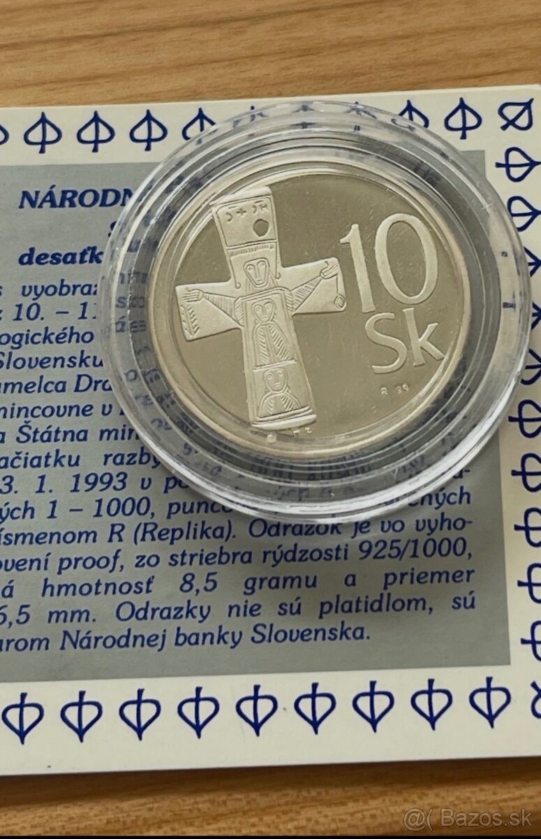 10 sk odrazok 1993 cislovaná 93