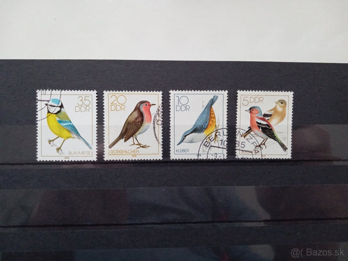 Poštové známky č.521 - DDR - vtáci