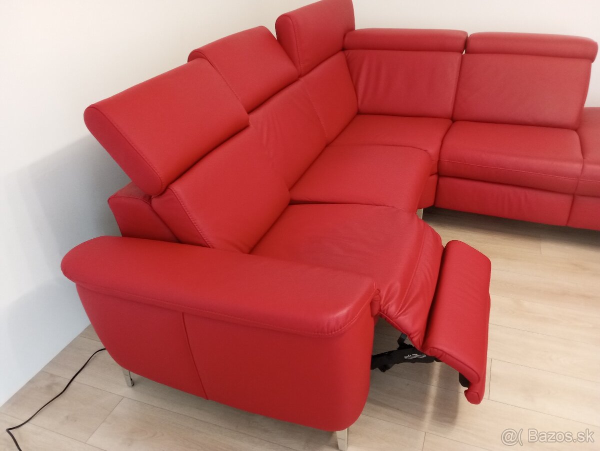 luxusná pohovka z pravej kože 240x210 cm