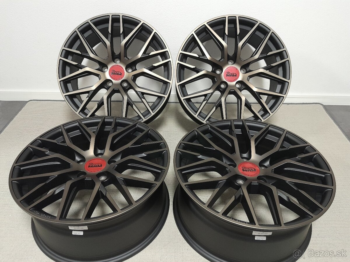 Alu disky R19 5x112 Et45 8,5J MAM RS4 BE Seat Audi Vw Škoda