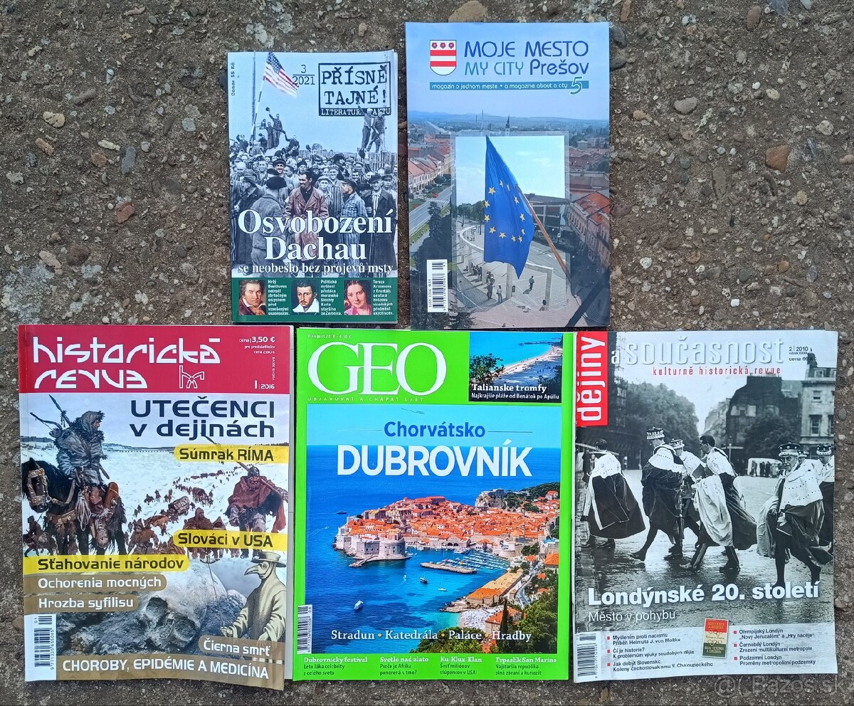 MIX NÁUČNÉ, HISTORICKÉ A CESTOVATEĽSKÉ ČASOPISY