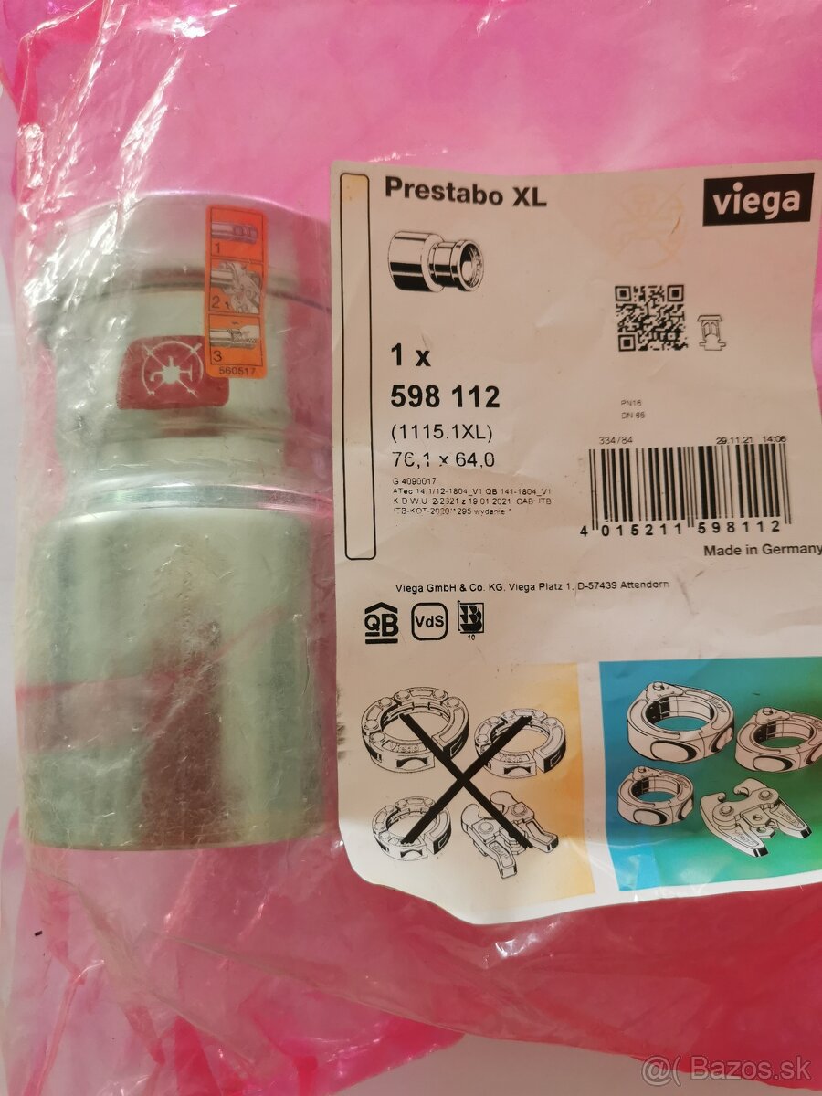 VIEGA Prestabo XL Redukcia 76x64