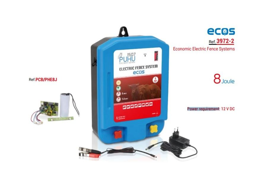 PUHU Zdroj duo pre elektrický ohradník 8J s adaptérom 12V