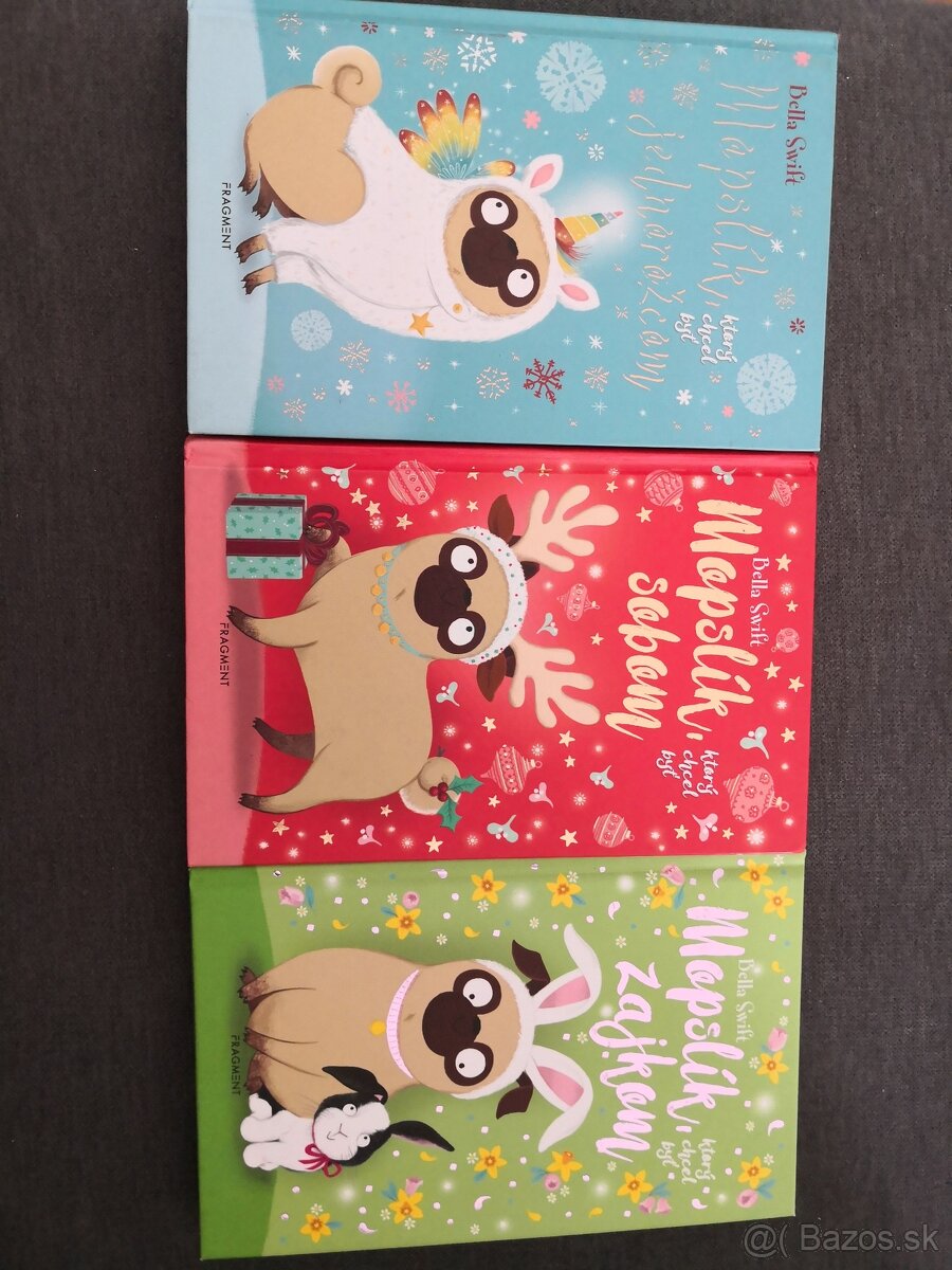 3x kniha Mopslik