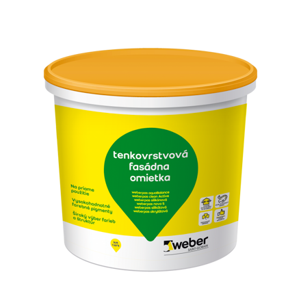 Weber Weberpas silikónová tenkovrstvová fasádna omietka 25 k