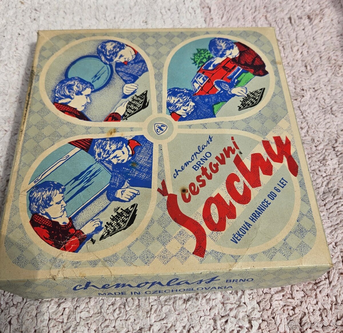 RETRO hra CHEMOPLAST BRNO - ŠACHY - cestovná verzia
