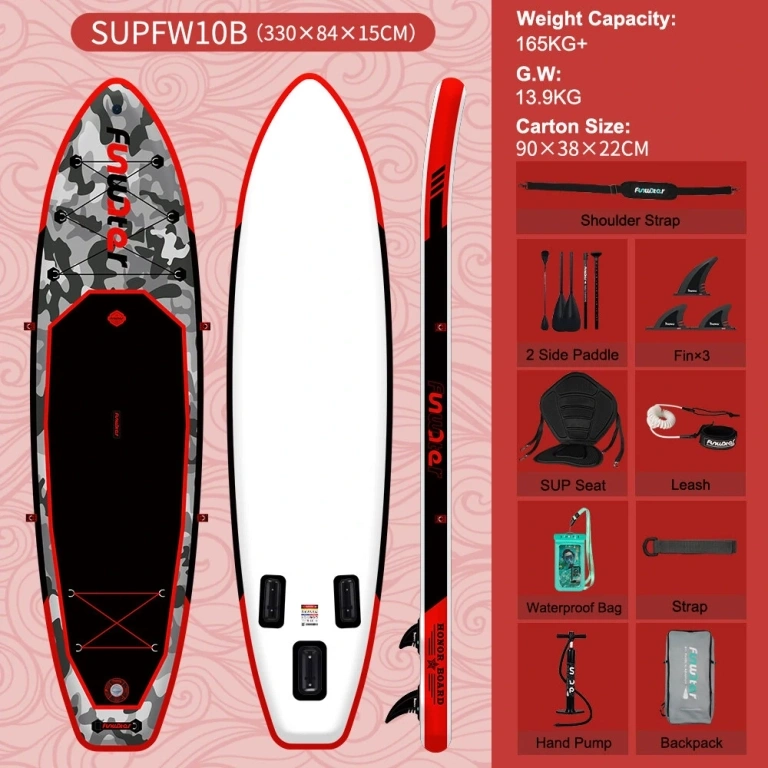 Paddleboard veslo dvojstranné + sedačka