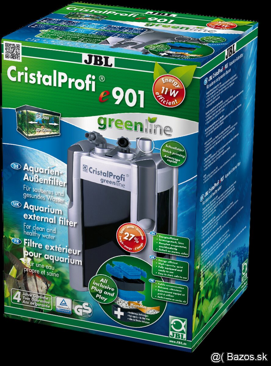 Externý filter do akvária JBL CrisralProfi e901