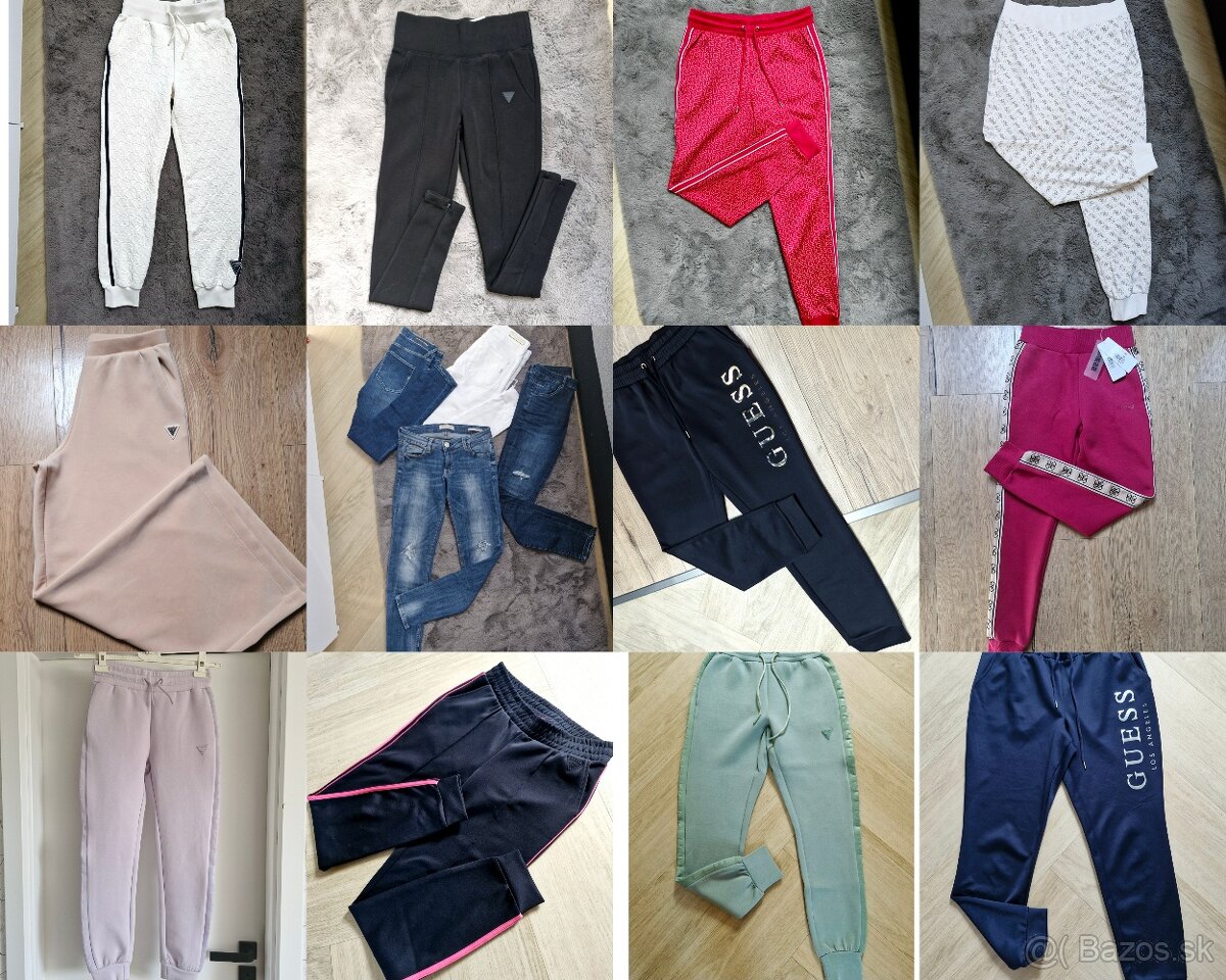 NOVE Guess nohavice, rifle, teplaky XS -L