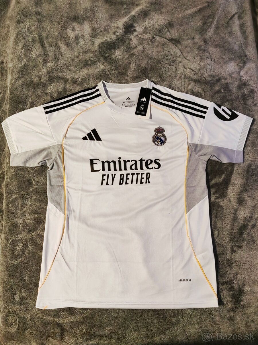 Originálny futbalový dres REAL MADRID CF 2025/2026 adidas
