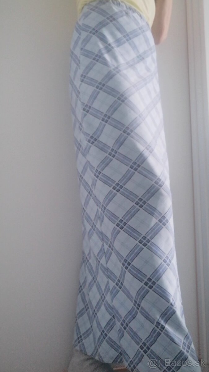 Modrá dlhá sukňa - veľkosť 38