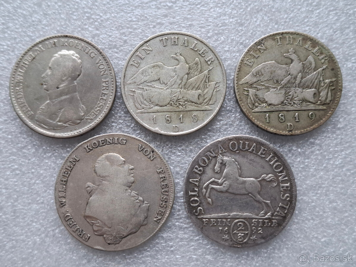 mince Nemecko - stare staty z pred 1871