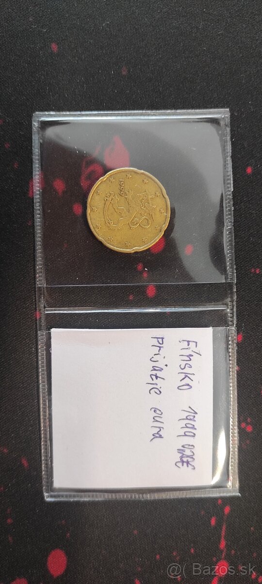 Rôzne 10, 20 a 50 centové mince