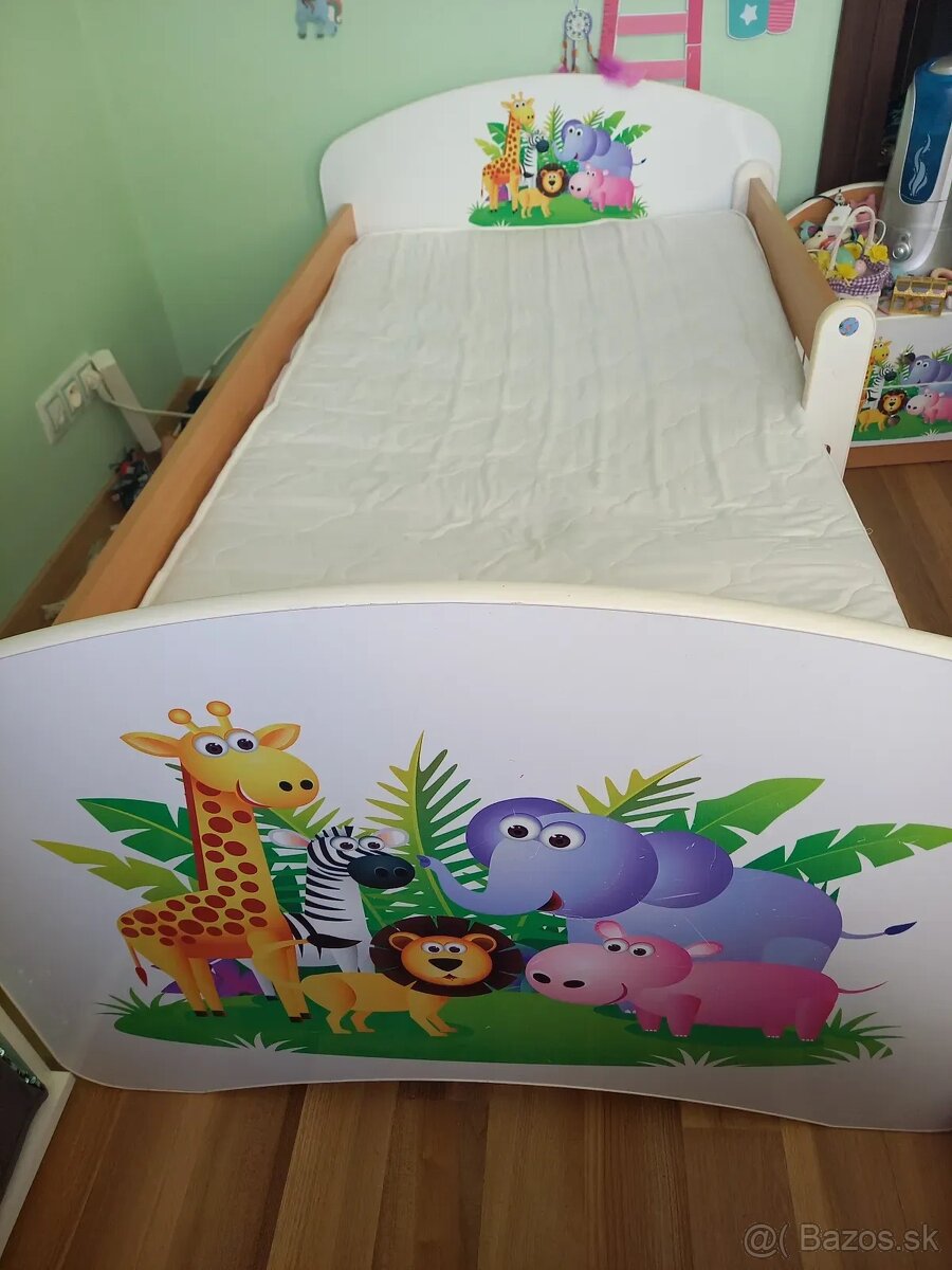 Detska postel s uloznym priestorom