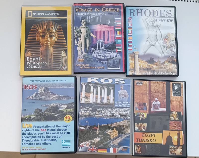 Sada 6ks cestovateľské DVD dokumenty