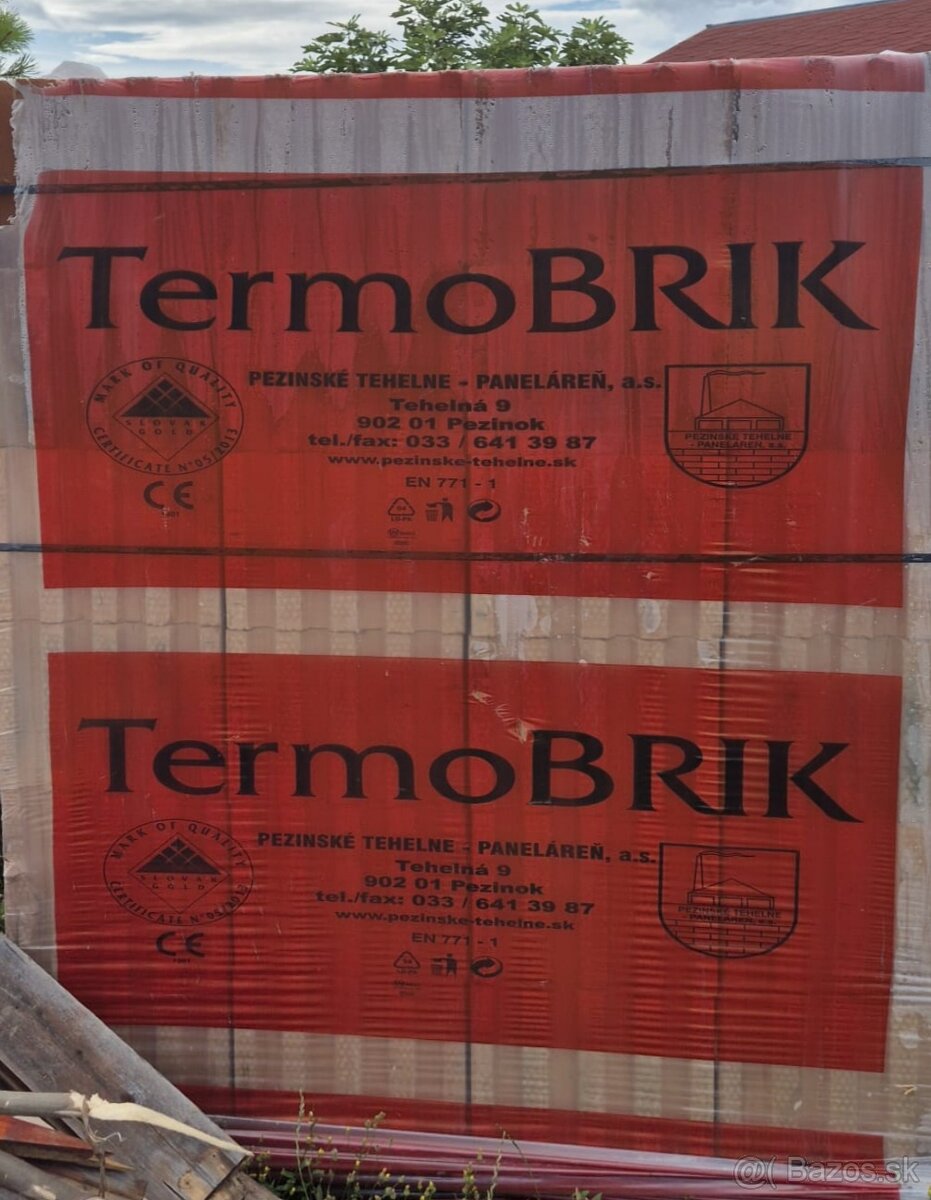 Predám nové tehly TermoBRIK PD30