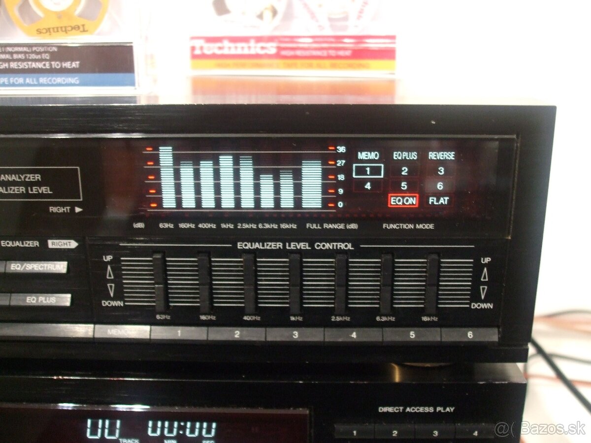 Vzacny MIDI 2x7 pasm. equalizer TECHNICS SH-E75, JAPAN, AE30