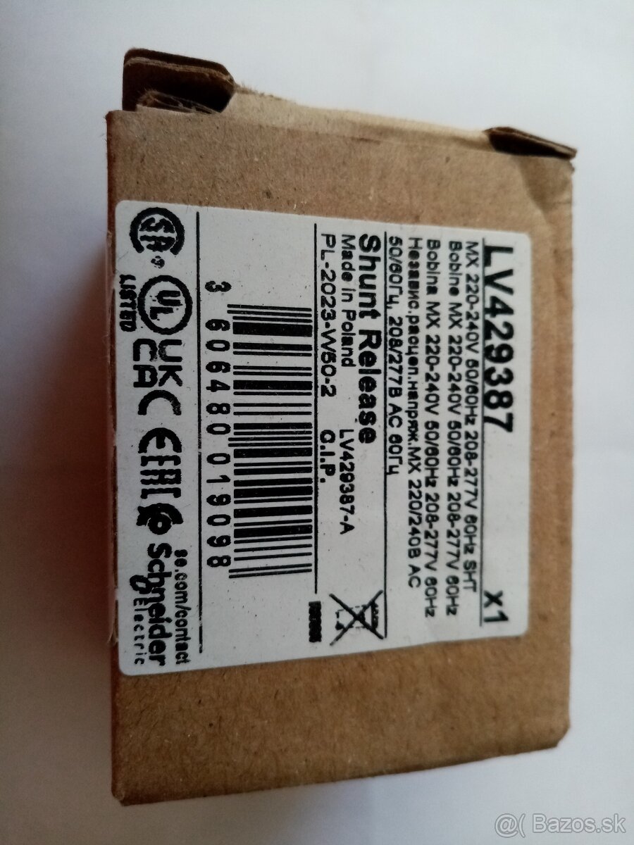 Predám el. súčiastku napäťová spúšť ističa.