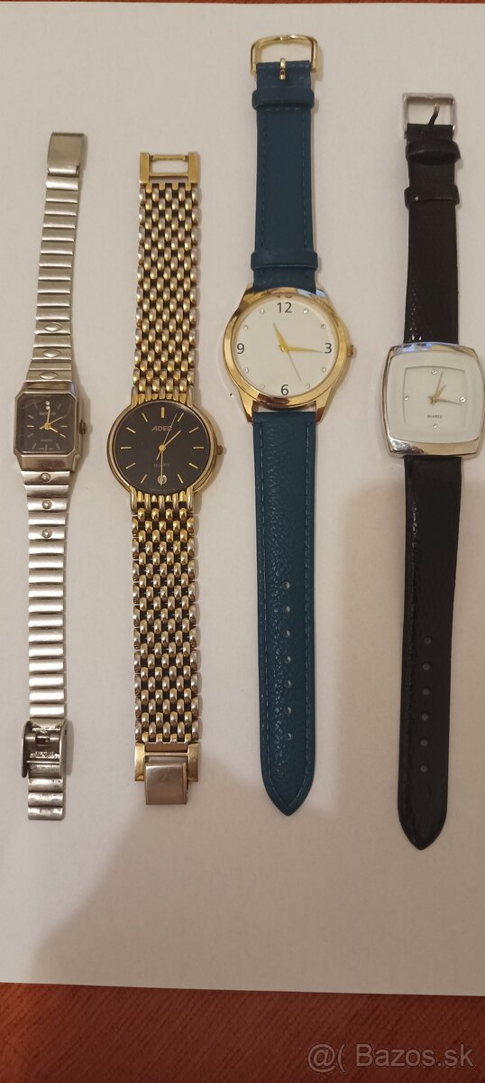 Sada 4 ks Quartz hodiniek