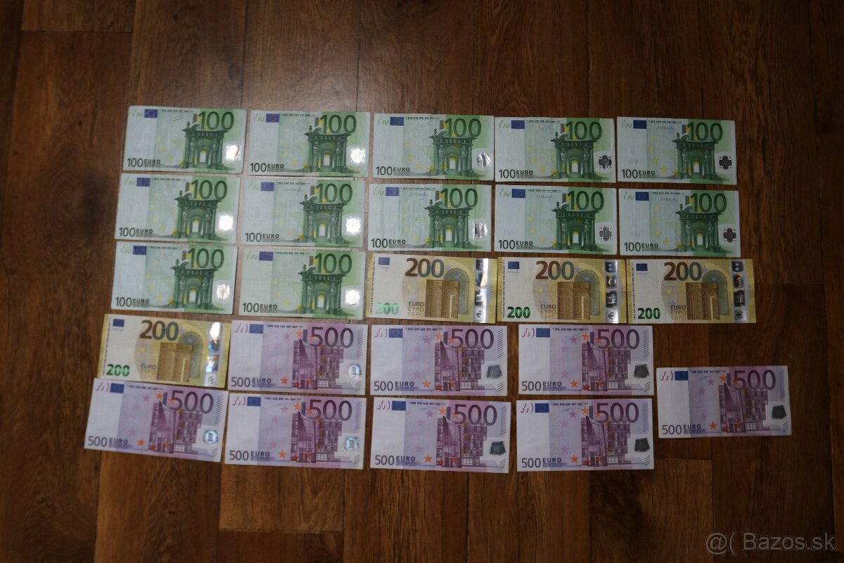 100 , 200 a 500 euro