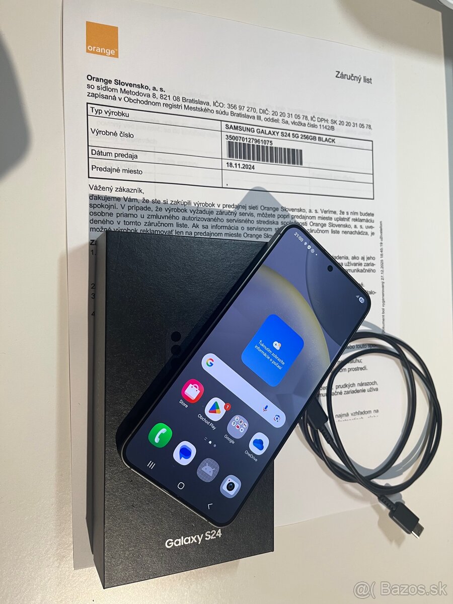 Samsung Galaxy S24 256Gb v záruke