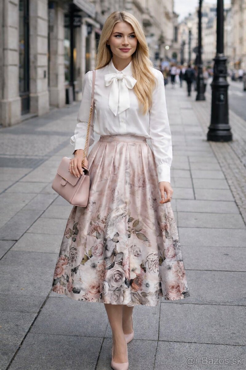 spoločenská sukňa midi M