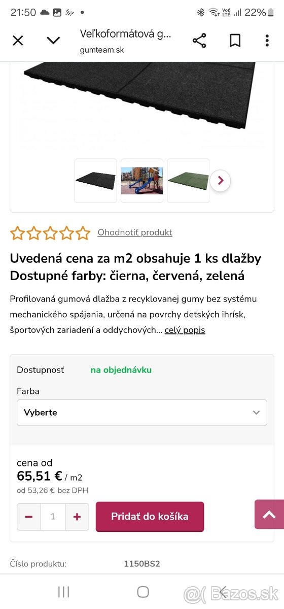 Gumova dlažba
