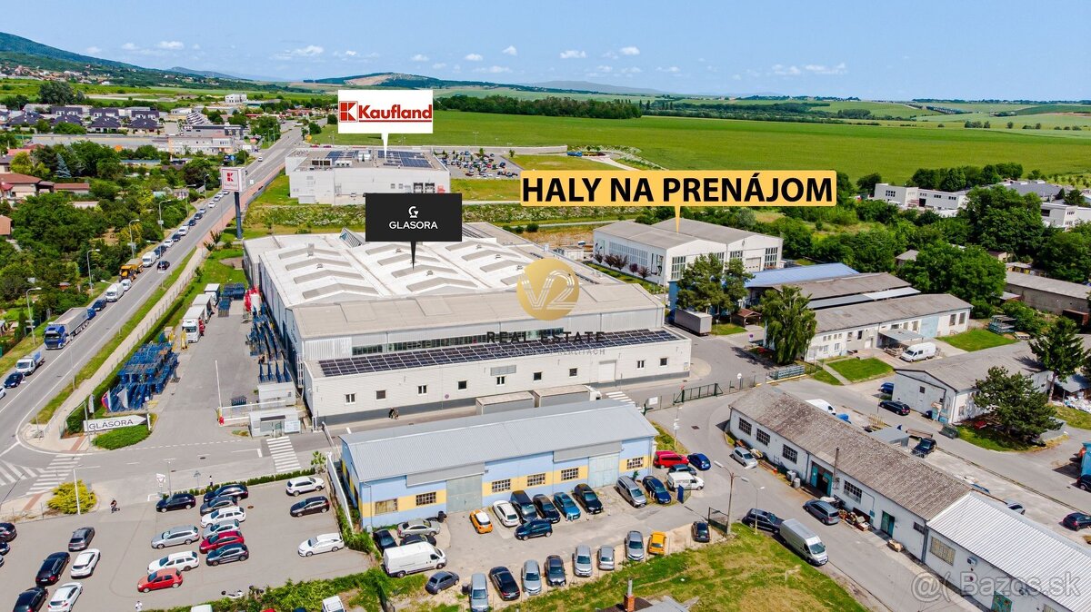 NA PRENÁJOM – výrobné haly s administratívou a parkovaním, N