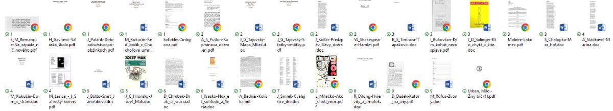 Predám PDF verzie povinného čítania na strednú školu
