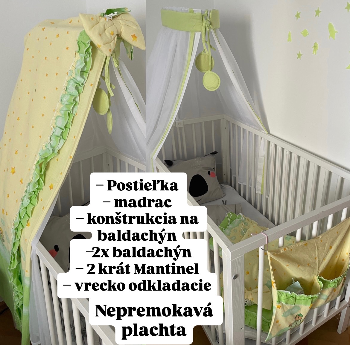Postieľka s výbavou