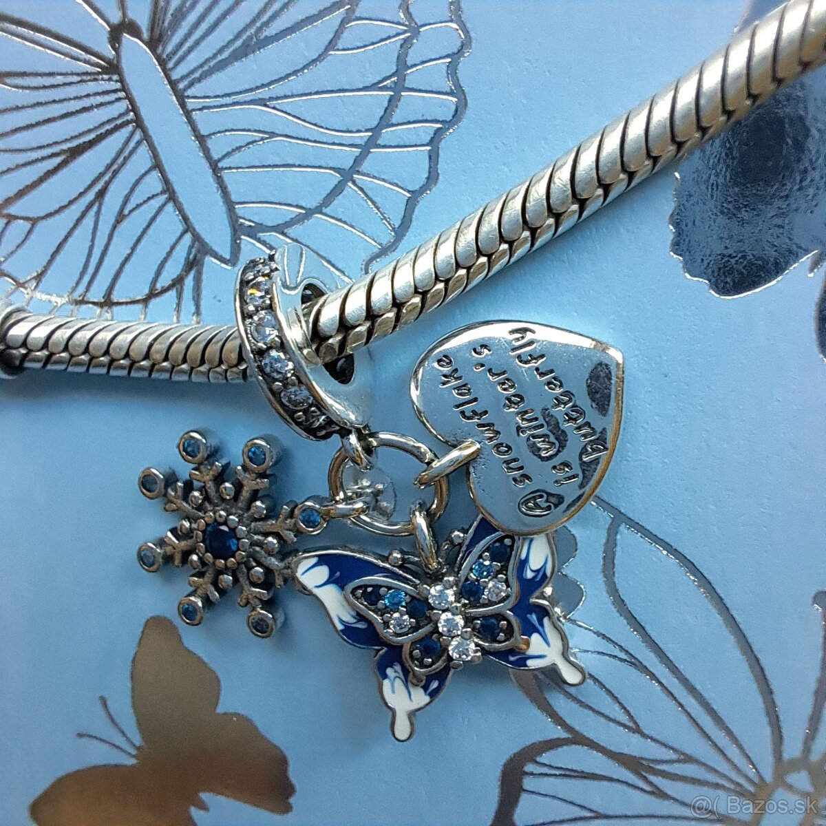 Prívesok Snežný Motýľ