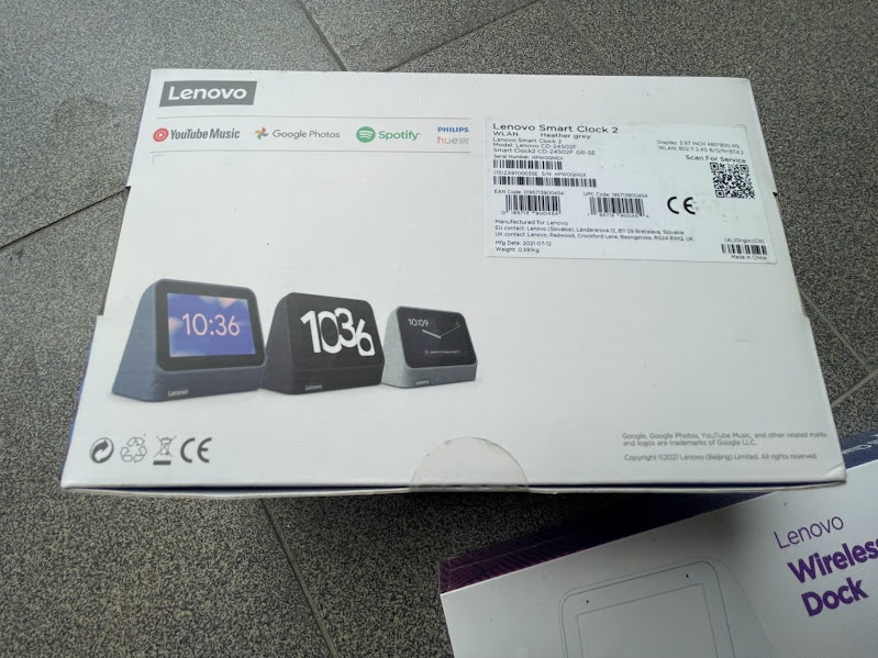 Lenovo Smart Clock 2- inteligentný budík s Google Asistentom