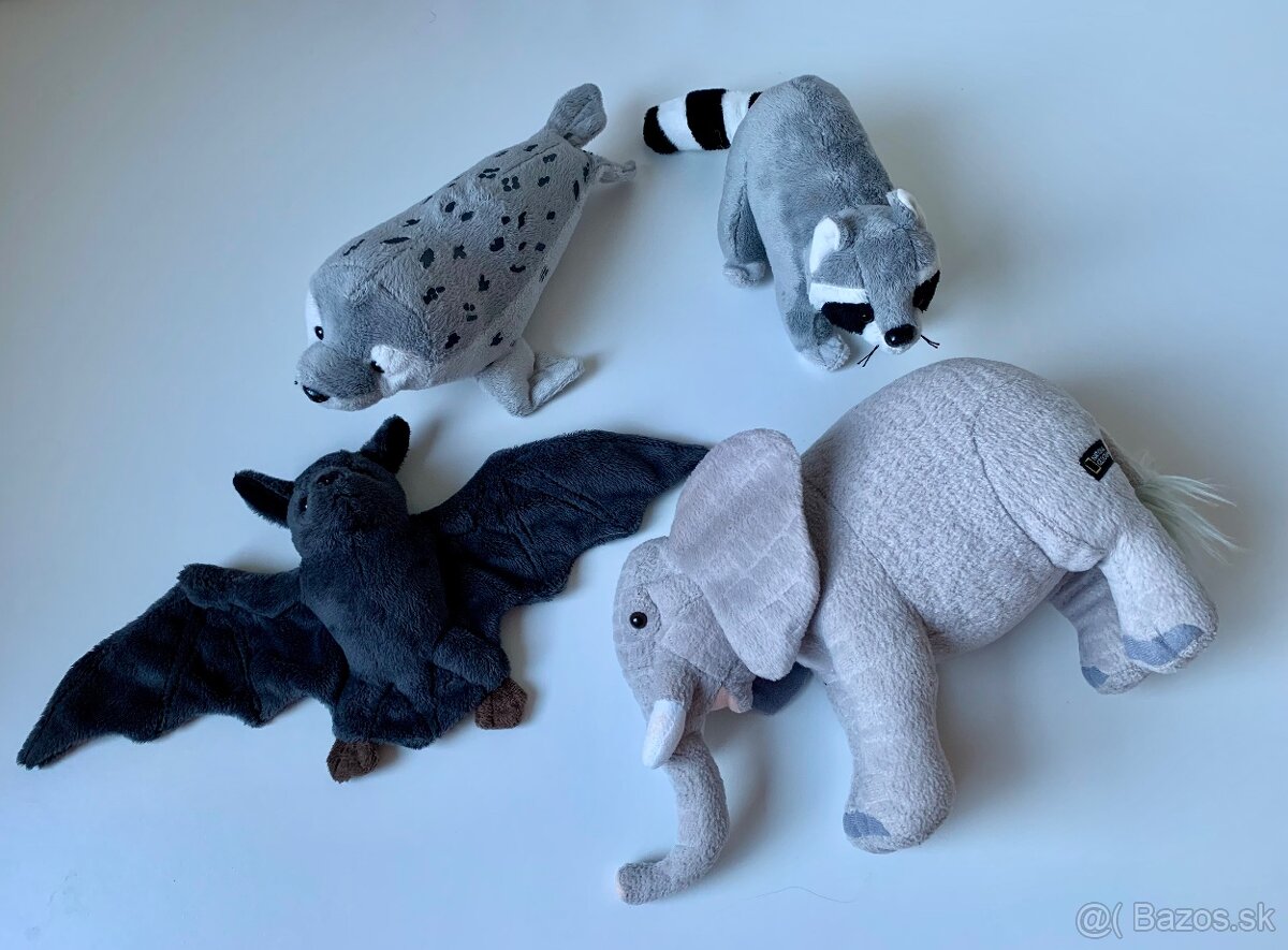 Plyšové hračky - realistické zvieratá