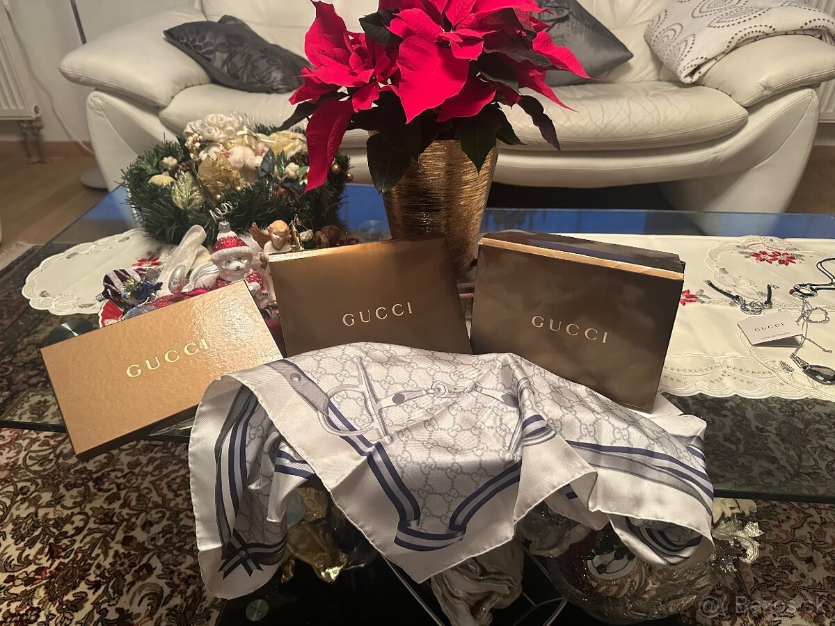 Gucci šatka hodváb nová originál