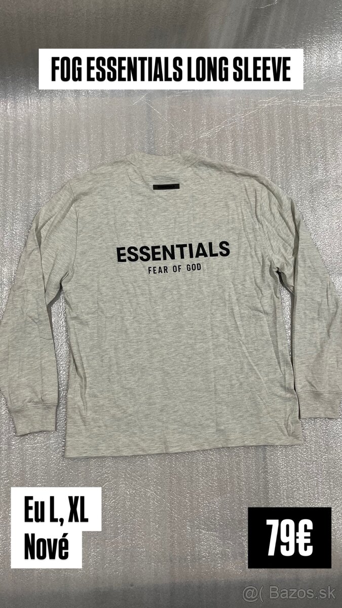 Essentials ORIGINAL tričko s dlhým rukávom long sleeve
